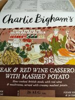 Steak And Red Wine Casserole With Mashed Potato