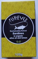 Sardines in organic olive oil and lemon