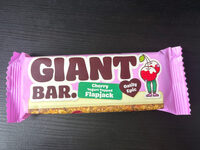 Giant bar - cherry yogurt topped flapjack