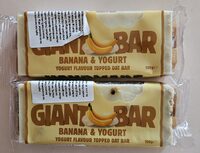 GIANT Bar Banana Yogurt Topped Flapjack