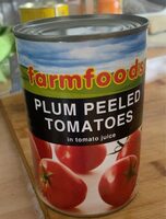 Plum peeled tomatoes