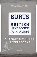 Burts British Hand Cooked Potato Chips Sea Salt & Crushed Peppercorns imp