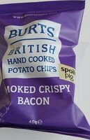 British Hand Cooked Potato Chips Smoked Crispy Bacon