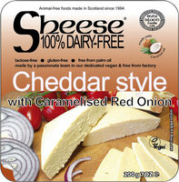 Cheddar style with caramelised onion