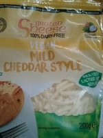 Grated mild cheddar style