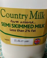 Country Milk Semi skimmed