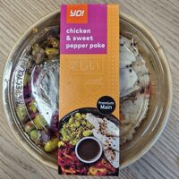 Chicken & sweet pepper poke