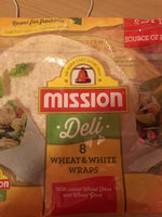 Mission Deli Wheat And White Wraps 8 Pack