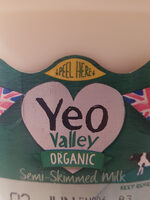 Organic free Range Milk Semi-skimmed