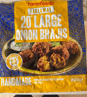 20 Large Onion Bhajis