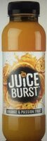 Juice burst orange and passion fruit