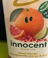 Blood orange, pomegranate, orange and lime