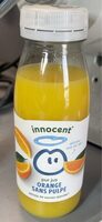 Innocent pur jus orange sans pulpe