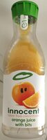 Orange juice with bits