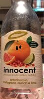 Innocent puro succo di frutta e verdura, nient'altro. arancia rossa, melagrana, arancia & lime