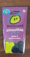 Innocent smoothie, apples & blackcurrants