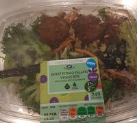 Sweet potato falafel veggie box