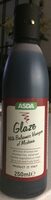 Glaze with balsmaic vinagre
