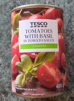 Tomatoes with basil chopped