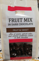 Fruit mix in dark chocolate