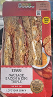 Sausage bacon and egg sandwich