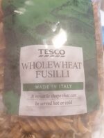Wholewheat pasta fussilli