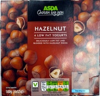 4 Low Fat Yogurts Hazelnut