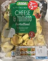 Cheese and tomato tortelloni
