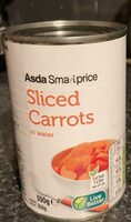 SLICED CARROTS in water
