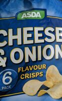Cheese and onion crisps
