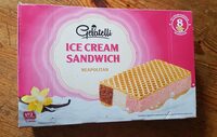 Ice cream sandwich neapolitan