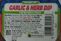 £3.25 N The Pizza Company Takeaway Dip Garlic&Herb