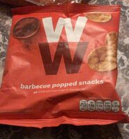 Barbecue popped snacks