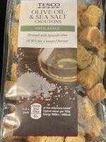 Olive oil and sea salt croutons