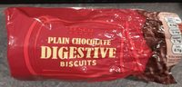 Plain chocolate digestive biscuits