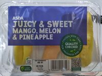 Mango, melon and pineapple