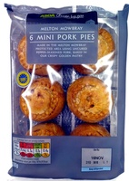 6 Mini Melton Mowbray Pork Pies