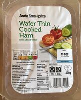Wafer thin cooked ham