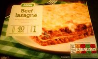 Beef lasagne