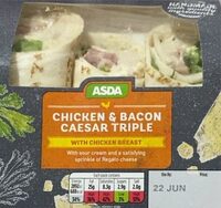 Chicken & bacon caesar triple wrap