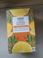 Tesco Lemon And Ginger Tea Bags 40S 80G