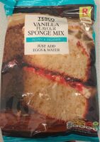Vanilla flavour sponge mix