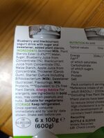 Tesco bluberry yogurt drinks