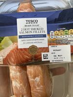 Hot smoked salmon fillets