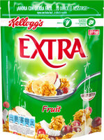 Crujientes cereales de desayuno con fruta