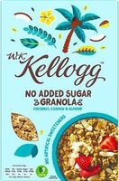 W K Kellogg No Added Sugar Coconut Cashew & Almond Granola