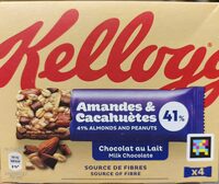 Barre Amandes Cacahuètes Chocolat au lait