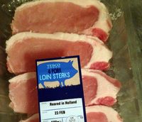 4 Pork loin steaks