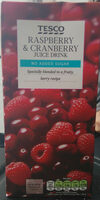 Raspberry & cranberry juice drink