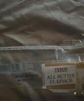 All butter flapjack